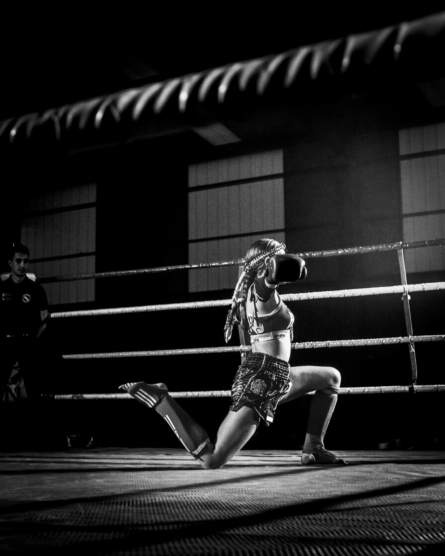 Combate de Muay Thai femenino